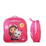 Sac � dos gouter maternelle 24 cm - gabby et la maison magique - fille - 1 compartiment fushia