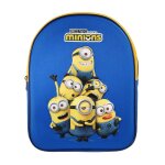 Sac � dos go�ter maternelle face eva 3d les minions bleu