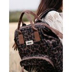 Sac � dos � langer wellington marron imprim�
