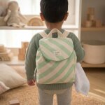Sac � dos maternelle en coton vert