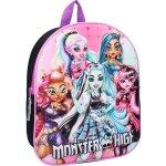 Sac � dos maternelle fille monster high the boo crew 32 cm noir / rose / bleu