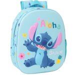 Sac � dos maternelle fille stitch aloha avec bretelles r�glables 30 cm bleu / multicolore
