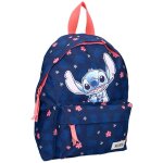 Sac � dos maternelle fille stitch imprim� tropical 31 cm bleu / rose