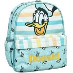 Sac � dos maternelle gar�on personnages donald et mickey mouse 30 cm bleu / blanc