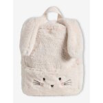 Sac  dos maternelle lapinou en fausse fourrure cru