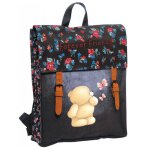 Sac � dos maternelle ourson forever friends 37 cm noir / rouge / bleu