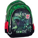 Sac � dos maternelle polyester imprim� bakugan noir / vert / rouge