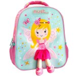 Sac � dos maternelle poup�e petite f�e 31 cm rose
