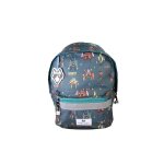 Sac � dos mini - gar�on - pol fox robot - maternelle - bleu avec motif robot bleu