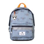 Sac � dos mini pol fox airplane maternelle / cp bleu ciel � motifs avions vintage multicolore