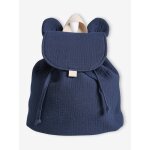 Sac  dos personnalisable en gaze de coton animation oreilles bleu nuit