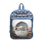 Sac � dos avec poche baby yoda star wars / the mandalorian bleu