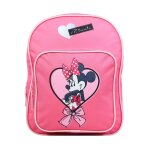Sac  dos avec poche disney minnie coeur rose