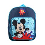 Sac À dos avec poche maternelle disney mickey bleu Sac À dos avec poche maternelle disney mickey bleu