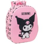 Sac � dos pr�scolaire fille 3d kuromi moul� rose