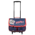 Sac � dos � roulettes aaron 2025 41 cm 2 compartiments bleu / rouge / noir