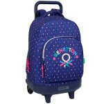 Sac � dos � roulettes benetton drop 45 cm trolley haut de gamme multicolore