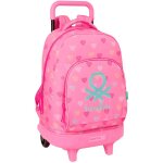 Sac � dos � roulettes benetton heart 45 cm trolley haut de gamme multicolore