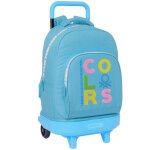 Sac � dos � roulettes benetton spring - trolley 45 cm multicolore