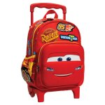 Sac � dos � roulettes cars enfant 30 cm fa�ade effet coque dure rouge