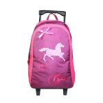 Sac  dos  roulettes cybel cheval rose