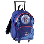 Sac � dos � roulettes deux compartiments us marshall 45 cm bleu / rouge