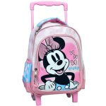 Sac � dos � roulettes enfant fille - imprim� minnie - disney vintage love multicolore