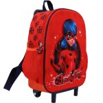 Sac � dos � roulettes fille 3d miraculous ladybug - trolley pratique rouge