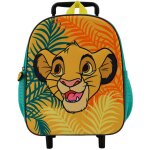 Sac � dos � roulettes fille 3d simba the lion king disney bleu / vert / clair / bleu