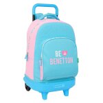 Sac � dos � roulettes fille 45 cm - pvc haute qualit� - benetton multicolore