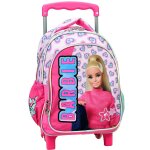 Sac � dos � roulettes fille - barbie - heart 30 cm - maternelle multicolore
