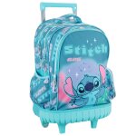 Sac � dos � roulettes fille lilo & stitch 2 compartiments multicolore