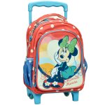 Sac � dos � roulettes fille - minnie flowers - licence disney multicolore