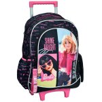 Sac � dos � roulettes fille - motif barbie shine bright - haut de gamme multicolore