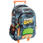 Sac � dos � roulettes gar�on 2 compartiments multicolore