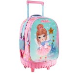 Sac � dos � roulettes - little princess 45 cm trolley - fille multicolore