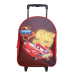 Sac  dos  roulettes maternelle disney cars rouge
