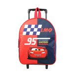 Sac  dos  roulettes maternelle disney cars rouge