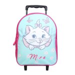 Sac  dos  roulettes maternelle disney marie les aristochats vert