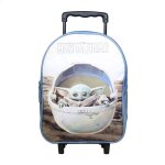 Sac � dos � roulettes maternelle disney star wars / the mandalorian baby yoda beige