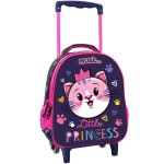 Sac � dos � roulettes maternelle fille chat little princess - trolley - compact - little princess rose ...