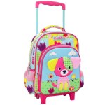 Sac � dos � roulettes maternelle fille - chiot lovely - trolley compact pratique multicolore