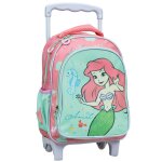 Sac � dos � roulettes maternelle fille - licence disney princess ariel - compact multicolore