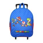 Sac À dos À roulettes maternelle super mario bleu Sac À dos À roulettes maternelle super mario bleu