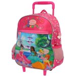 Sac � dos � roulettes maternelle - princesse fairies - fille rose