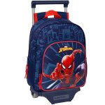 Sac � dos � roulettes maternelle spiderman web 28 cm trolley haut de gamme multicolore
