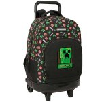 Sac � dos � roulettes minecraft creeper 45 cm trolley haut de gamme multicolore