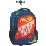 Sac � dos � roulettes nerf winners 46 cm - cartable trolley multicolore