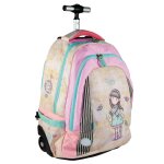 Sac � dos � roulettes santoro gorjuss collection 48 cm - 2 cpt (lost in music) lost in music