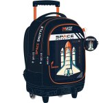 Sac � dos � roulettes space expedition 45 cm � 3 compartiments must bleu